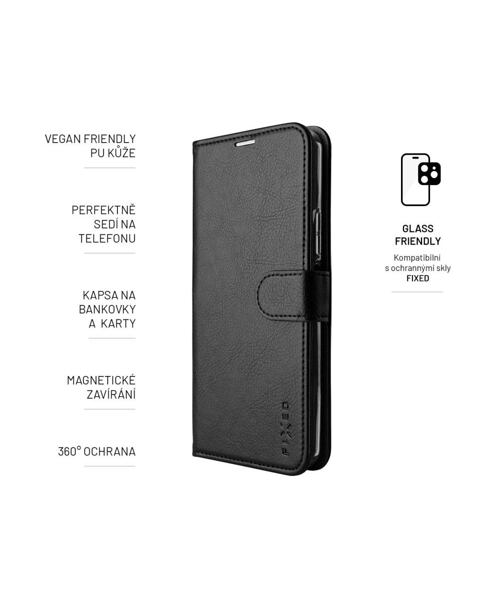 Pouzdro typu kniha FIXED Opus pro Samsung Galaxy M33 5G, černé