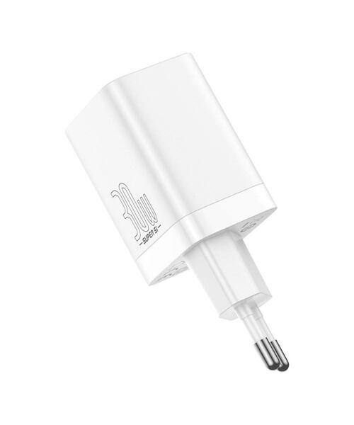 Baseus CCSUPP-E02 Super Si Quick Nabíječka USB + USB-C 30W White