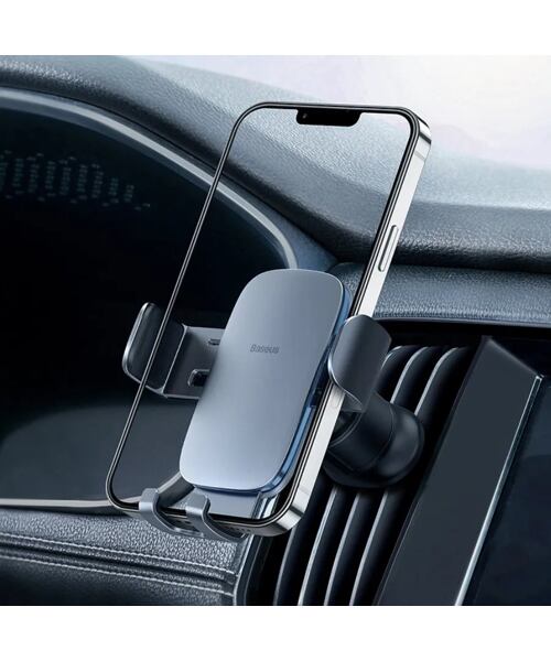 Baseus Univerzální držák do auta Metal Age 2 Gravity s upevněním do ventilační mřížky šedý