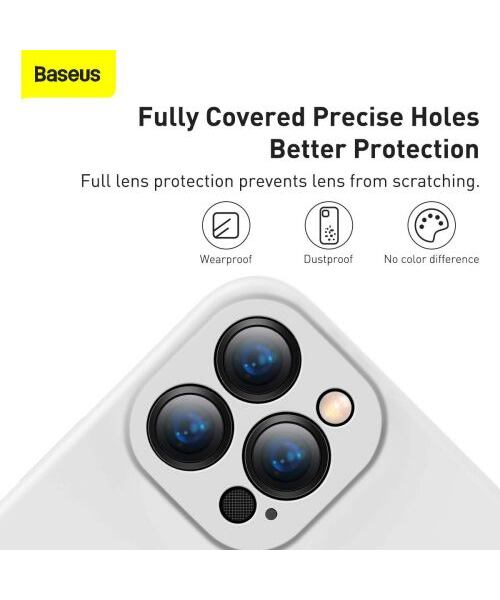 Baseus iPhone 13 Pro case Liquid Silica Gel Protective White (ARYT000402)