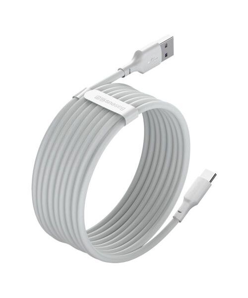 Baseus Type-C Simple Wisdom cable (2pcs/set) 5A 1.5m White (TZCATZJ-02)