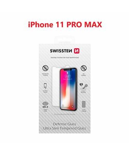 TEMPERED GLASS SWISSTEN FOR APPLE IPHONE 11 PRO MAX RE 2,5D