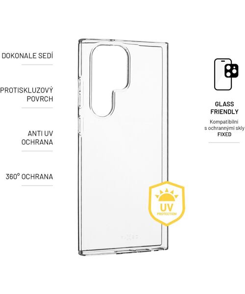 TPU gelový kryt FIXED Story AntiUV pro Samsung Galaxy S23 Ultra, čirý