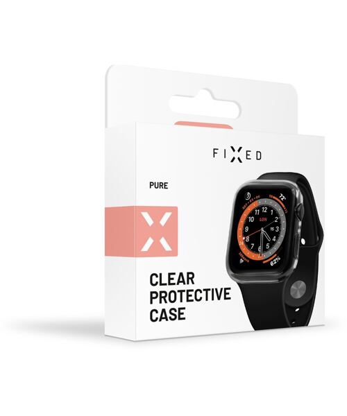 Ochranné pouzdro FIXED Pure s temperovaným sklem pro Apple Watch 42mm, čiré