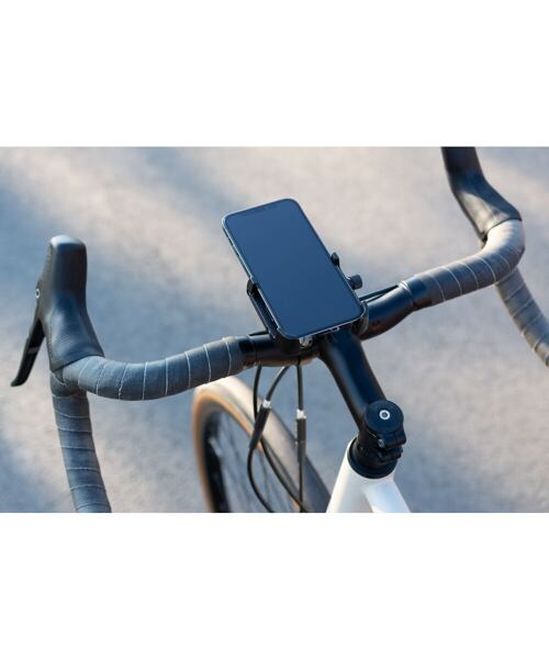 Hliníkový držák mobilního telefonu na kolo FIXED Bikee ALU 2 s otočnou hlavou, černý