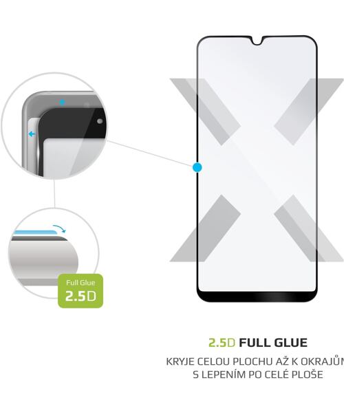 Ochranné tvrzené sklo FIXED Full-Cover pro Samsung Galaxy A20e, černé
