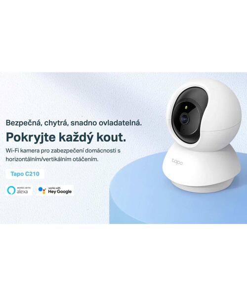 TP-LINK Tapo C210 Pan/Tilt Home Security Wi-Fi 3MP Camera,micro SD,dvoucestné audio,detekce pohybu
