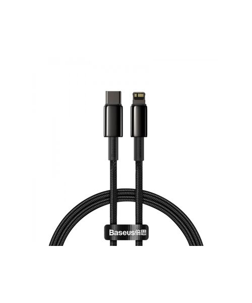 Baseus CATLWJ-01 Tungsten Gold Fast Charge Kabel USB-C to Lightning 20W 1m Black