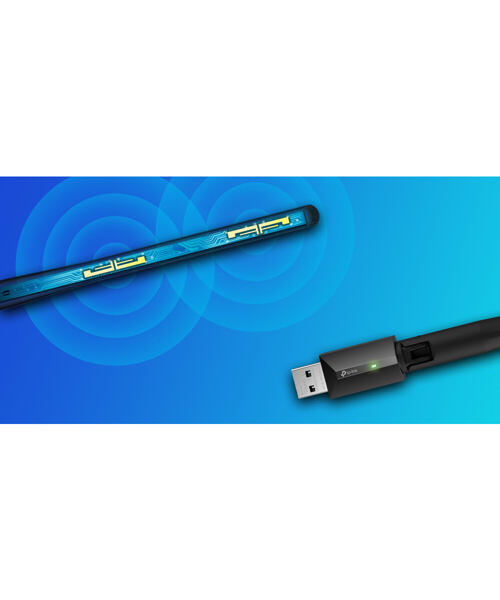 TP-Link Archer T3U Plus AC1300 USB 3.0 Wifi Adapter, high gain antenna