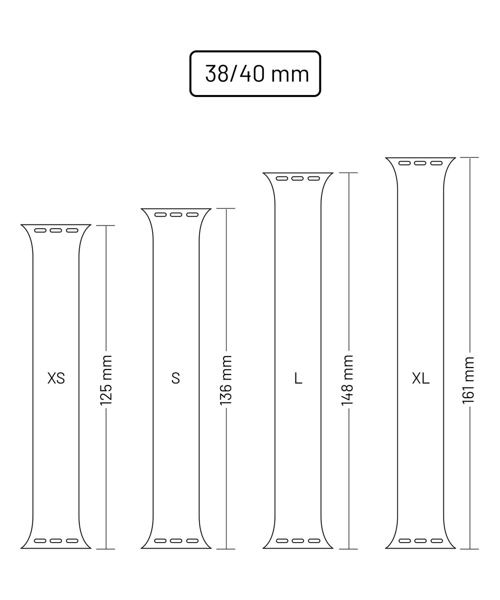 Elastický silikonový řemínek FIXED Silicone Strap pro Apple Watch 38/40/41mm, velikost S, růžový