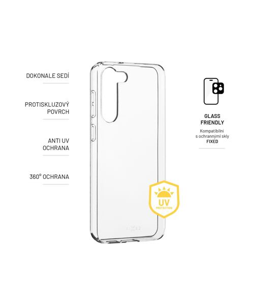 TPU gelový kryt FIXED Story AntiUV pro Samsung Galaxy S23+, čirý