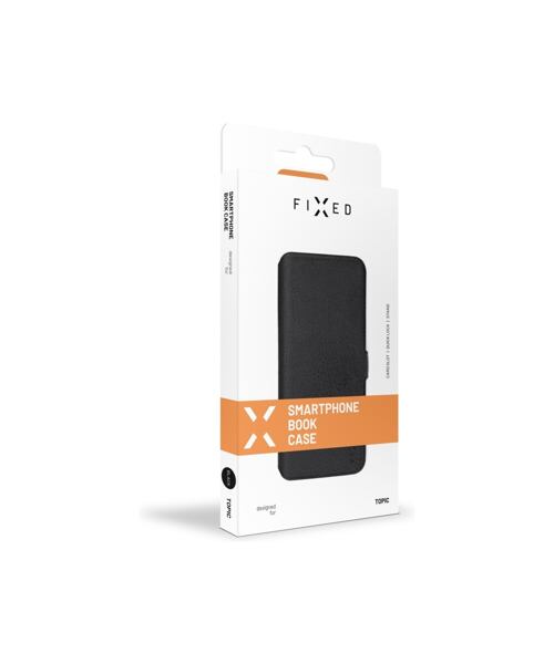 Tenké pouzdro typu kniha FIXED Topic pro Xiaomi Redmi 12C, černé