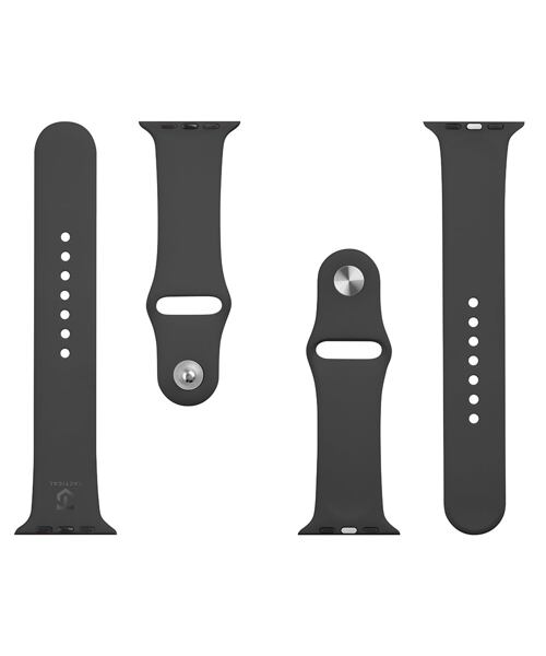 Tactical 488 Silikonový Řemínek pro Apple Watch 1/2/3/4/5/6/7/8/9/10/11/SE 42/44/45/46mm Black