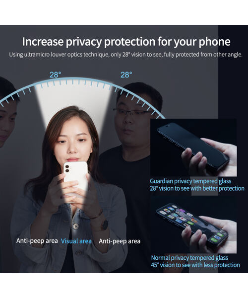 Nillkin Tvrzené Sklo 0.33mm Guardian 2.5D pro Apple iPhone 15 Pro Max Black