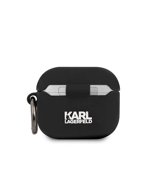 Karl Lagerfeld Rue St Guillaume Silikonové Pouzdro pro Airpods 3 Black