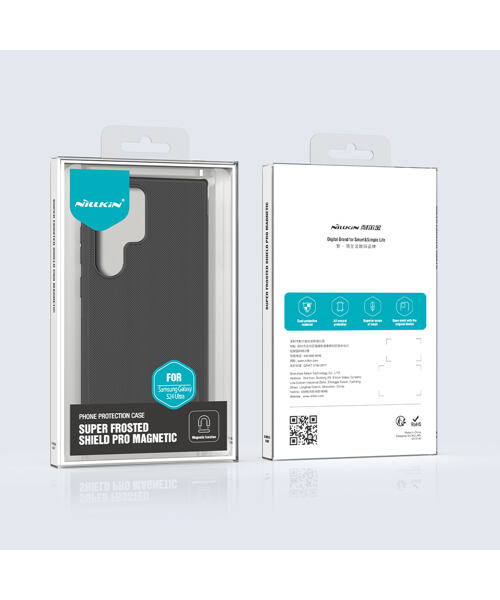 Nillkin Super Frosted PRO Magnetic Zadní Kryt pro Samsung Galaxy S24 Ultra Black