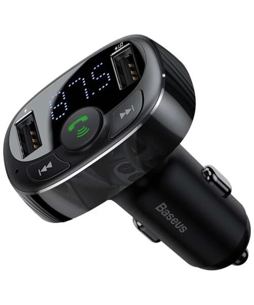 Baseus bluetooth MP3 FM Transmiter s nabíjením 2xUSB 3.4A černý