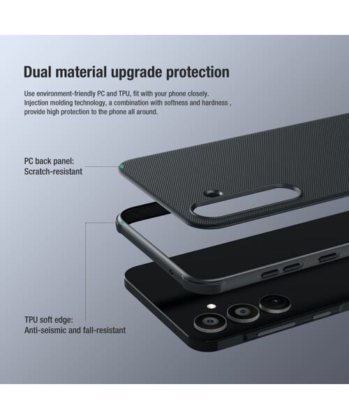 Nillkin Super Frosted PRO Zadní Kryt pro Samsung Galaxy A55 5G Black