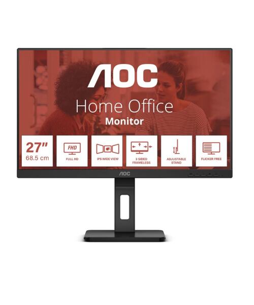 AOC/27E3QAF/27''/IPS/FHD/75Hz/4ms/Black/3R