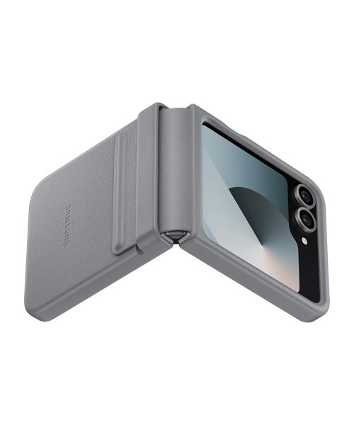 Samsung Ochranný kryt z veganské kůže pro Flip 6 Gray