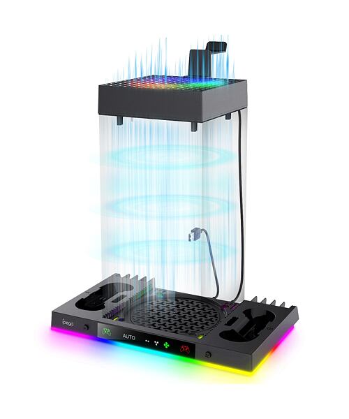 iPega XBX024S Multifunkční Nabíjecí RGB Stojan s Chlazením pro Xbox