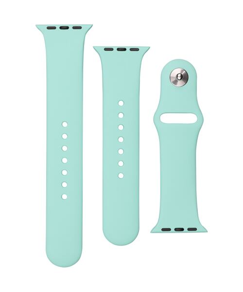 Set silikonových řemínků FIXED Silicone Strap pro Apple Watch 42/44/45/46/49mm, sytě zelený