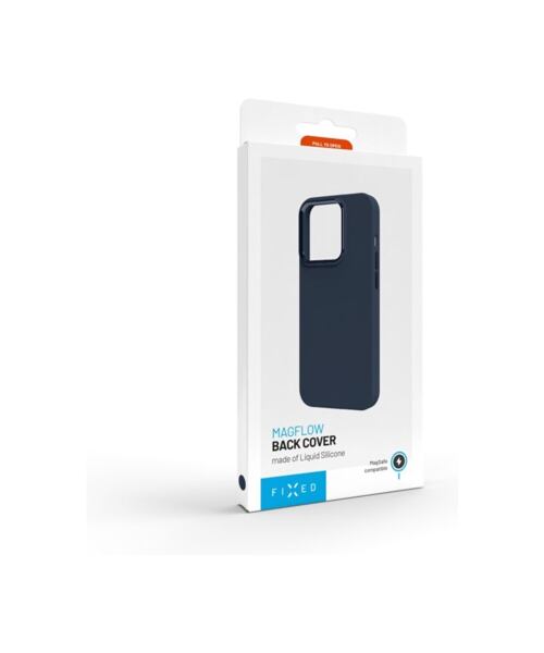 Zadní kryt FIXED MagFlow s podporou MagSafe pro Apple iPhone 15 Pro Max, modrý
