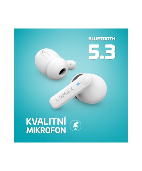 LAMAX Clips1 Play - špuntová sluchátka - bílé