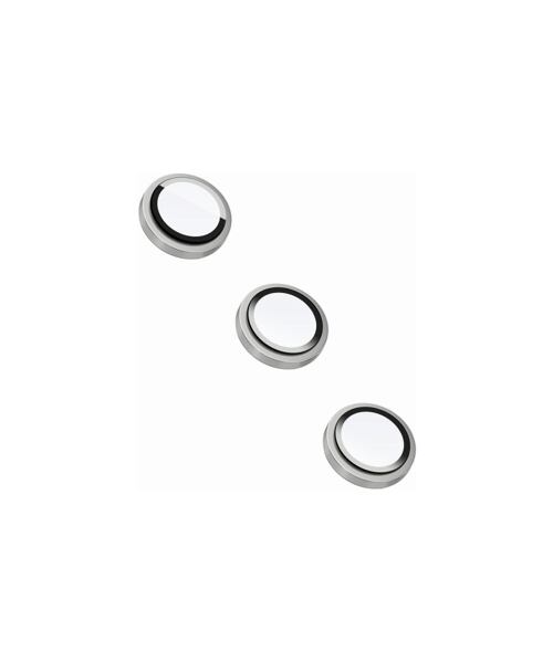 Ochranná skla čoček fotoaparátů FIXED Camera Glass pro Samsung Galaxy A15/A15 5G, stříbrná