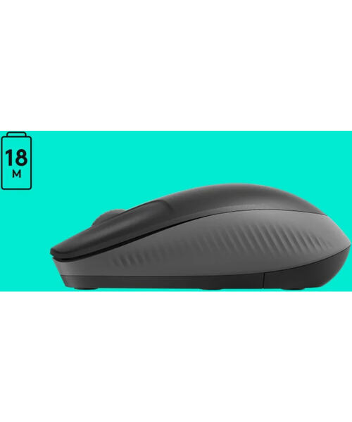 Logitech M190/Kancelářská/Optická/1 000 DPI/Bezdrátová USB/Černá