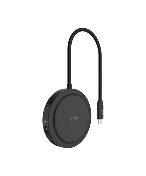 7-portový USB-C FIXED MagHUB s bezdrátovým nabíjením a podporou MagSafe, pro notebooky a tablety, če