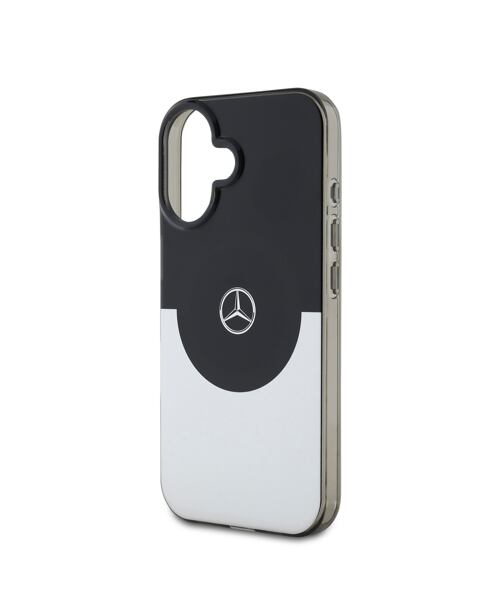 Mercedes PC/TPU Double Layer MagSafe Zadní Kryt pro iPhone 16 Black/Silver