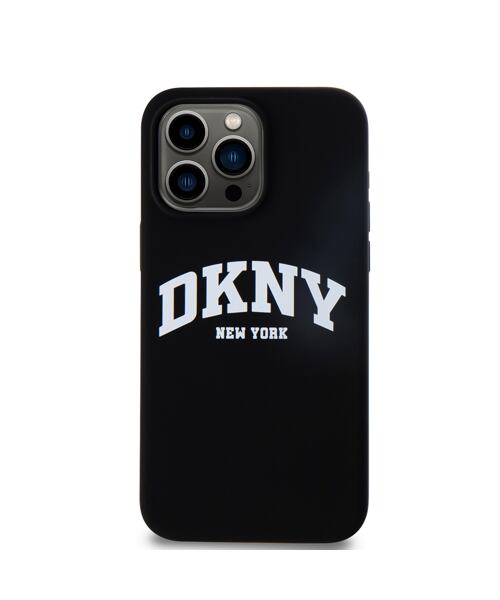 DKNY Liquid Silicone Arch Logo MagSafe Zadní Kryt pro iPhone 14 Pro Max Black