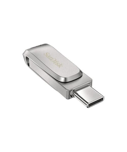 SanDisk Ultra Dual Drive Luxe/256GB/USB 3.1/USB-A + USB-C/Stříbrná