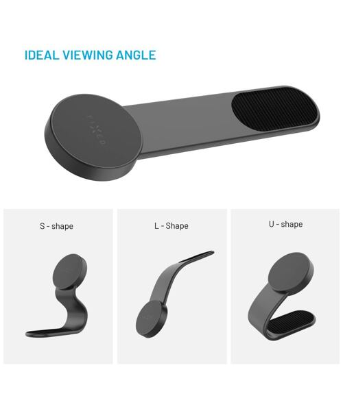 Flexibilní držák FIXED MagFloppy kompatibilní s MagSafe a uchycením na suchý zip, černý