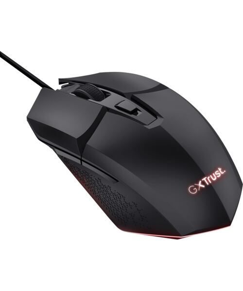 TRUST GXT 109 FELOX/Herní/Optická/Pro praváky/6 400 DPI/Drátová USB/Černá