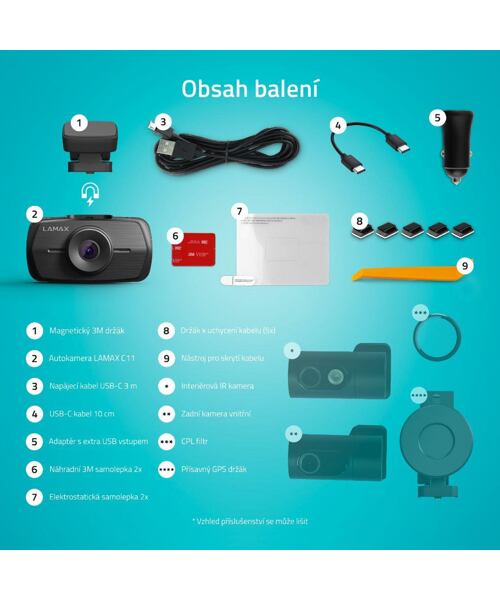 LAMAX C11 GPS 4K kamera do auta