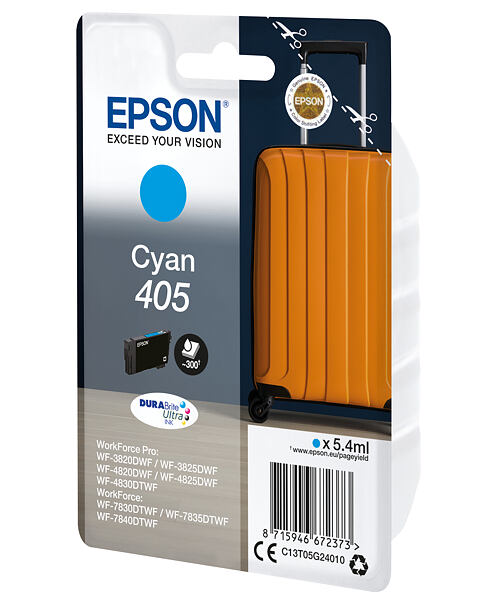 Epson Singlepack Cyan 405 DURABrite Ultra Ink