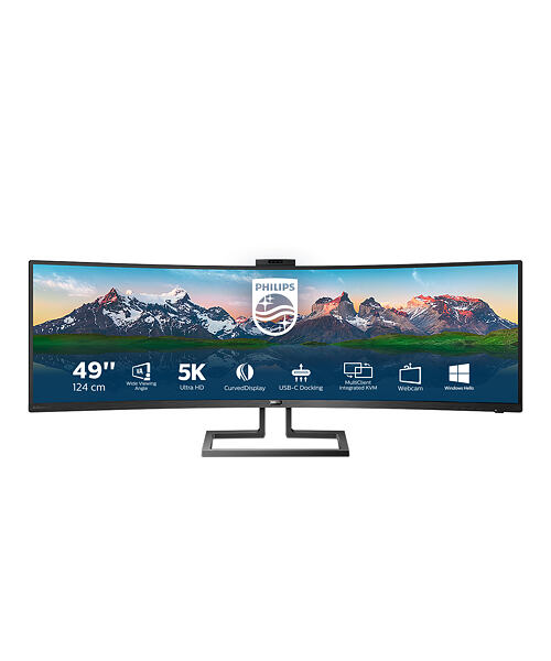 Philips/499P9H/00/48,8''/VA/5120x1440/60Hz/5ms/Black/3R