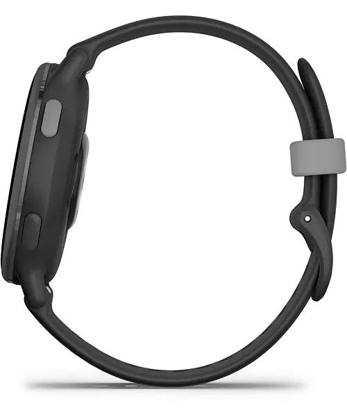 Garmin Vivoactive 5 Slate Aluminum Bezel with Black Case and Silicone Band