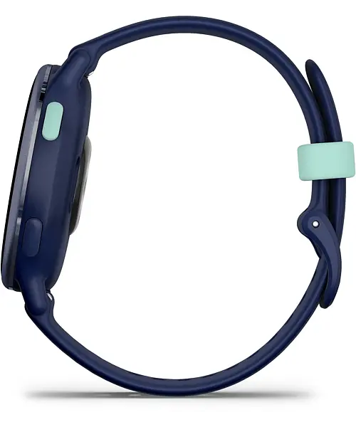 Garmin Vivoactive 5 Metallic Navy Aluminum Bezel with Navy Case and Silicone Band