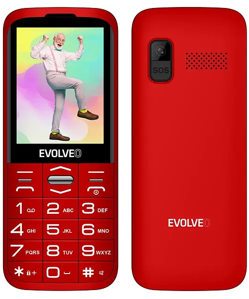 EVOLVEO EasyPhone XO Red