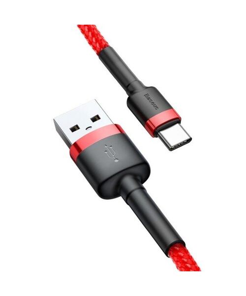 Baseus datový kabel Cafule USB-C 2m 2A červený