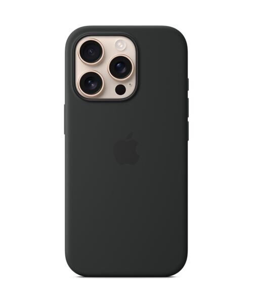 APPLE iPhone 16 Pro Silicone Case with MS - Black