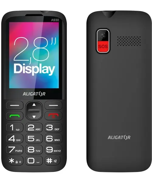Aligator A930 GPS 4G Senior Black