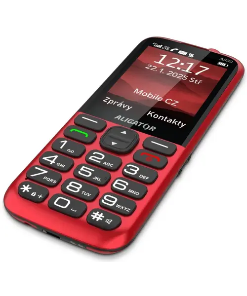 Aligator A930 GPS 4G Senior Red