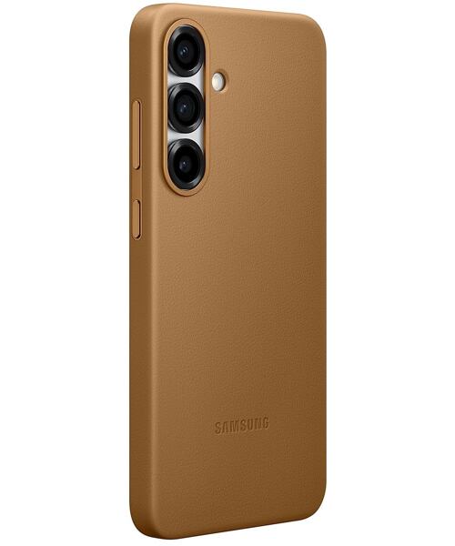 Samsung Ochranný kryt z veganské kůže pro Galaxy S25+ Gold