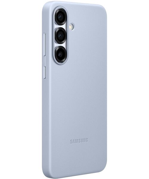 Samsung Ochranný kryt z veganské kůže pro Galaxy S25+ Light Blue