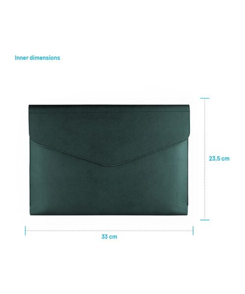 Pouzdro FIXED Siena pro notebooky a tablety o úhlopříčce do 13", tmavě zelené