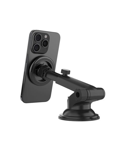 Magnetický kovový držák FIXED MagMount XL s přísavkou na sklo nebo palubní desku s podporou MagSafe,